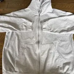 ロスアパUSA製 コットンフルジップパーカー XL グレー