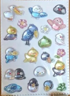 鳥たち♡ボンボンドロップシール