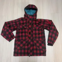 スキーウェア　スノボウェア　チェック　Mサイズ　メンズ