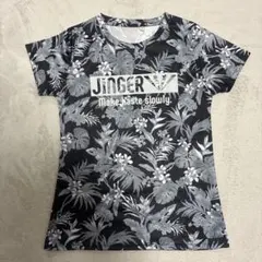 JINGER 半袖Tシャツ Mサイズ ボタニカル柄