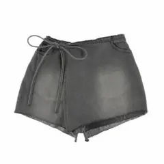 ALEXIA STAM ボウタイラップデニム ブラック新品未使用のサムネイル