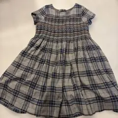 ワンダフルワールド ブル系チェック ピコフリル使い ワンピース - メルカリ