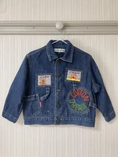 キッズ ビンテージ デニムジャケット 刺繍 COTTON DREAM 90-95