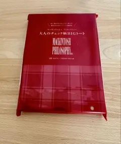 LEE 1.2月号　マッキントッシュ　フィロソフィー　チェック柄　BIGトート