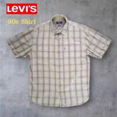 【Levi's】リーバイス90s チェック柄シャツ インド綿 オレンジタブ