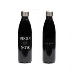 ALIVE　ブラック　ステンレス水筒　BEGIN IT NOW.　インテリア　黒