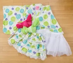 Ribbon Couleur 浴衣 120cm セパレート 紫陽花柄 レース 帯