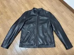 EU製 牛革 BOLINIシングルライダースジャケット 46 M 秋冬