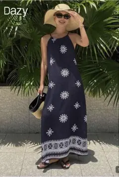 【新品】マキシ丈ワンピース