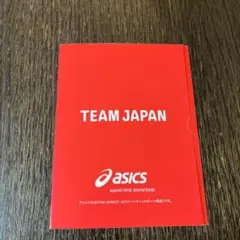 新品●アシックスTEAM JAPAN デフリンピック クリアカード