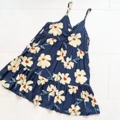 【未使用】BREEZE 120 アロハキャミワンピ 涼感 レーヨン 花柄