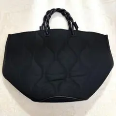 HAYNI CACHELLIE ブラックキルティントートバッグ 大容量