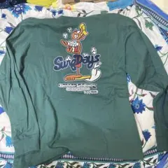 Surf Days グリーン 長袖Tシャツ