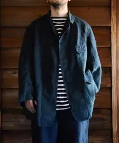 Outil ウティ　デニムカバーオール　インディゴ OUTIL[ウティ] Veste Thiers & Pantalon Boudes [L.Indigo]