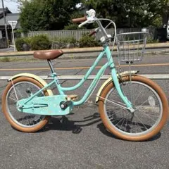 キッズ☆子供☆自転車☆18インチ☆あさひ☆女の子☆ミントグリーン