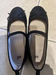 H&M ブラック バレエシューズ 31-33