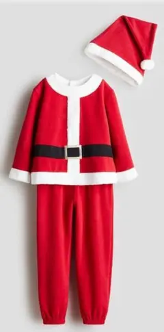 新品・タグ付き♥H&M サンタコスチューム 3点セット 110/115
