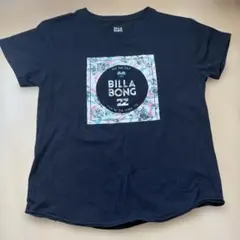 BILLABONG 半袖Tシャツ ブラック 花柄ロゴのサムネイル