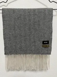 ビームス　カシミヤ100%マフラー　ヘリンボーン柄