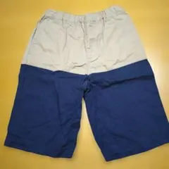 GU キッズ ハーフパンツ 150cm バイカラー