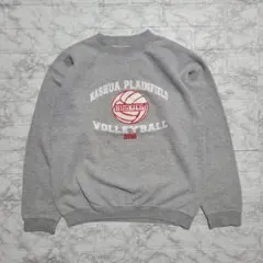 GILDAN 古着 スウェット バレーボール グレー