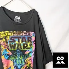 STAR WARS　Tシャツ　オーバーサイズ　ダースベイダー　カラフル　ブラック