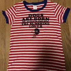 DENIM DUNGAREE スヌーピー Tシャツ ボーダー 160のサムネイル