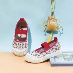 花柄スリッポン 上履き　18 19 体育館シューズ　バレエシューズ