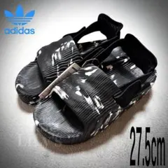 【新品未使用】adidasサンダル　27.5cm　黒白　スポサン　厚底　1