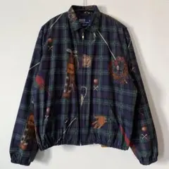 90's Polo by Ralph Lauren ゴルフ柄 スイングトップ M