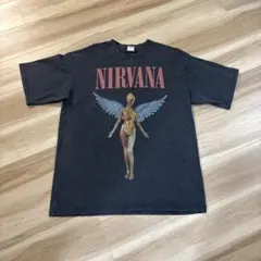 古着 綺麗 NIRVANA ニルヴァーナ バンドTシャツ Lサイズのサムネイル
