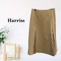 zk665【M】Harriss ひざ丈スカート Aライン ミディ丈 プリーツ切替のサムネイル