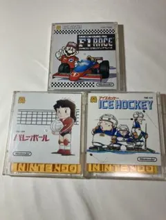 ファミコンディスク　ソフトセット F1レース バレーボール アイスホッケー