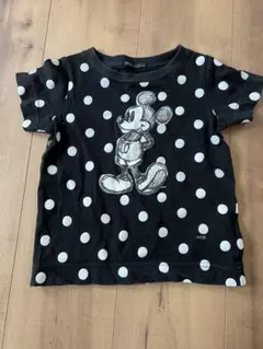 ミッキーマウス 水玉 Tシャツ 100cm