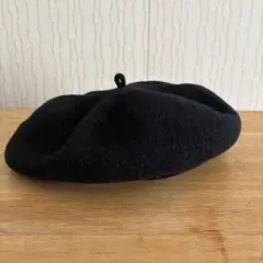 ベレー帽　ブラック