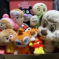 【動作確認済み】電動ワンワンとアンパンマン7人　ぬいぐるみ　夢セット✧*。