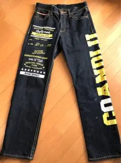 ★ CO&LU セルビッチ デニムパンツ ココルル ロゴ文字入り ★