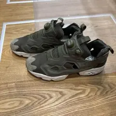 インスタポンプ スニーカー オリーブグリーン