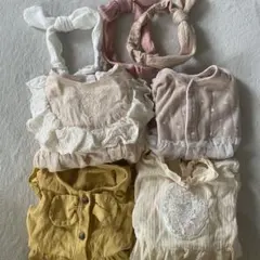 女の子ベビー　70センチ　服　まとめ売り　ヘアバンド付き