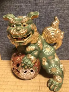 横山豊介作 飾香炉 唐獅子 九谷焼 共箱　C458　NT5 横山豊介作 飾香炉 唐獅子 九谷焼 共箱 C458 NT5 - メルカリ