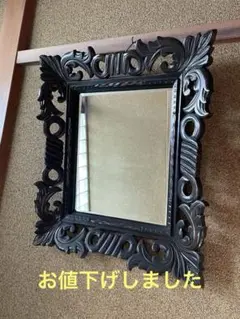 昭和レトロ　アンティーク壁掛け鏡