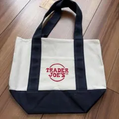 TRADER JOE'S ミニトートバッグ　ネイビー