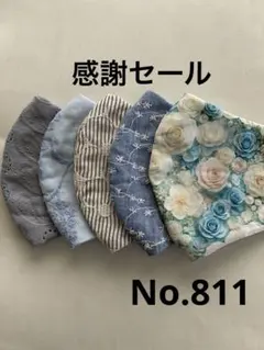 大きめマスク5枚組　No.811