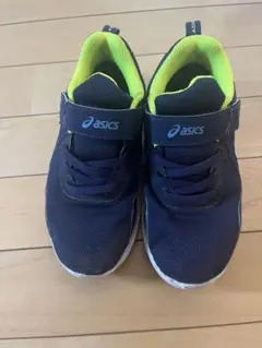 asics ネイビー/ライム スニーカー