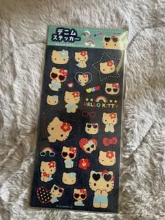 ハローキティ　デニムステッカー