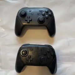 ジャンク品 Switch純正プロコン ブラック 2台