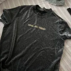SHEIN CURVE ラメ入り 半袖トップス 2XL