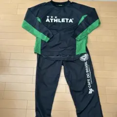 ATHLETA ピステ上下セットアップ ブラック グリーンのサムネイル