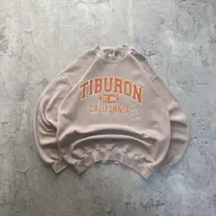 00’s ギルダン USA古着 後染め 三段プリント スウェット トレーナー