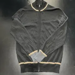 Paul Smith ブラックウールフルジップセーターニット カーディガン 黒